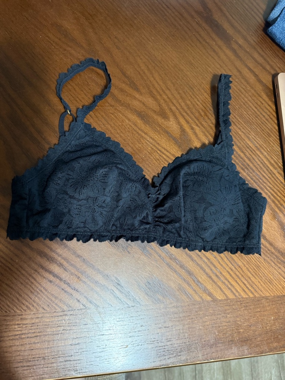 Aerie Show Off Rosey Lace Padded Scoop Bralette